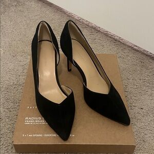 Banana Republic Black Suede Heels